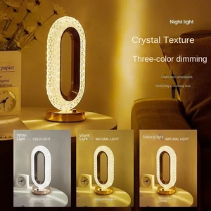 Modern Luxury Crystal LED Table <strong>Lamp</strong> for Bedroom Iron Body with Advanced Sense Creative Ambient Light Factory Wholesale - Product Image 3