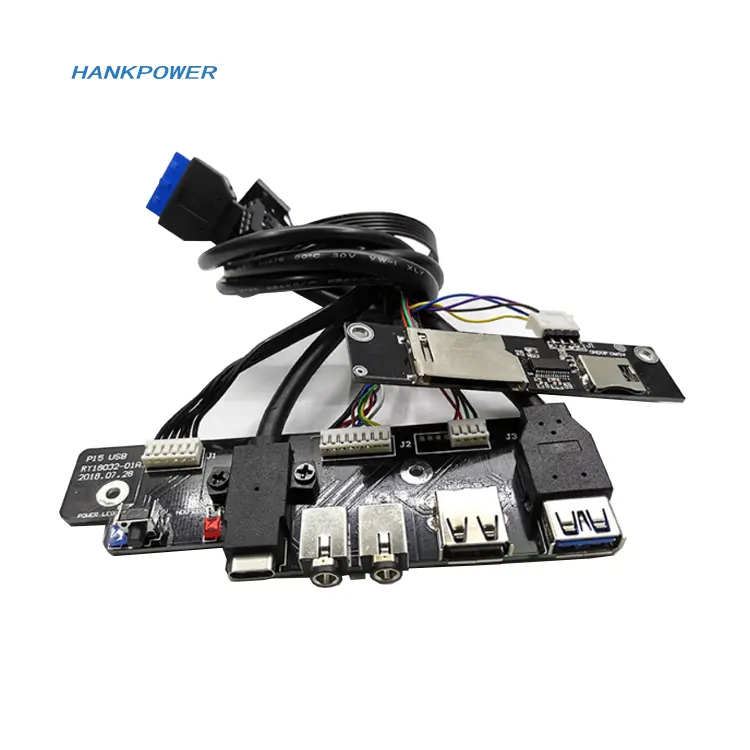 PC USB3.0 USB 2,0 Type C HD компьютер P15 Корпус Передняя панель USB кардридер кабель