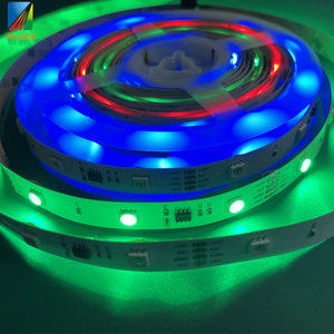 Tira de LED RGB direccionable DMX512 Ucs512C4 SMD5050 Pixe IP68 DC24V/12V potencia 5M grandes proyectos Ucs512C4 SMD5050 Pixe Dmx tira de LED