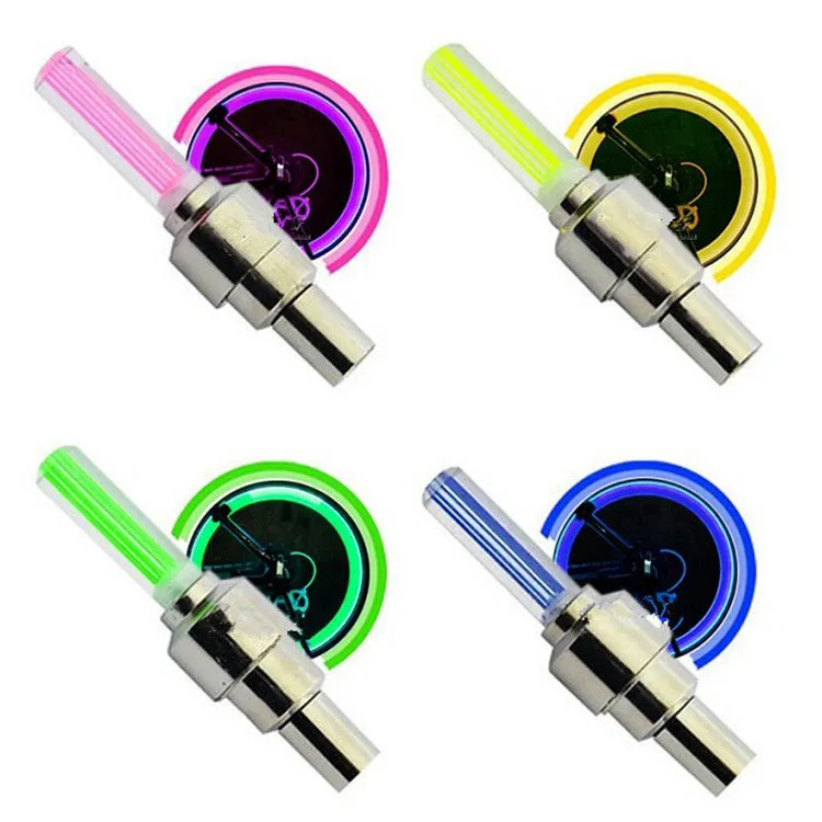 Hot sale Bike Bicycle Tyre Wheel Valve Cap Light LED Flashing Cycling Tire Light