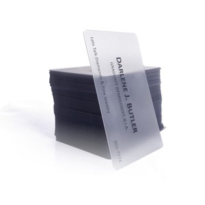 Printed <strong>Transparent</strong> Business <strong>Card</strong> Frosted PVC <strong>Card</strong> Custom - Product Image 4