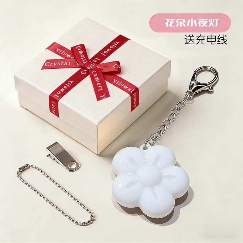 Coffret cadeau fleurs blanches double brin