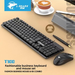 T100 <strong>Keyboard</strong> <strong>Mouse</strong> Set Wired USB for Notebook Desktop <strong>Computer</strong> Office Typing for Laptop
