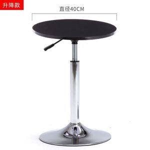 明豪制造高桌独立杆升降旋转桌椅组合咖啡餐桌 - Product Image 2