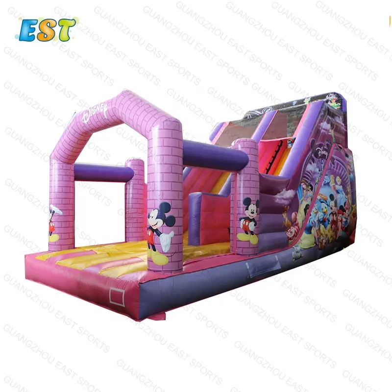 Saltador inflable de pvc para niños, castillo hinchable para saltar, casa de rebote, mickey mouse, casa de discoteca