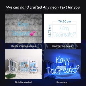 2020 โรงงานสไตล์ใหม่ตัวอย่างที่กําหนดเองป้ายสวัสดีแขวนอะคริลิคที่มีสีสันโลโก้นีออนป้ายนีออนสําหรับป้ายบาร์ - Product Image 3