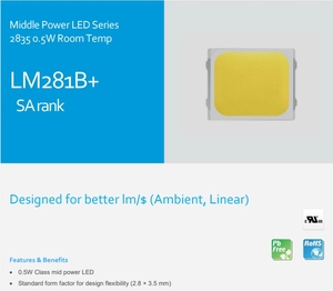 Popular Samsungs <strong>Led</strong> Chip LM281B+ SA Rank 0.5W Mid Power <strong>LEDs</strong> 2835 Smd <strong>Led</strong> - Product Image 4