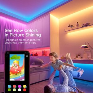 Умное Изменение цветов световая полоска 5050rgb 5 м Гибкий Свет приложение светодиодные полосы, работающего на постоянном токе 12 В в цветных (RGB) светодиодных лент свет комплект с поддержкой Wi-Fi - Product Image 4