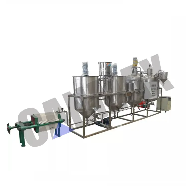 Hot Sale In Turnkey South Africa Portable Refinery Machine Small Scale Palm Oil Refining Machinery