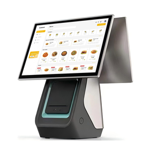 15,6 polegadas Touch Screen Windows POS sistema com impressora 80mm integrada equipamentos financeiros para o varejo