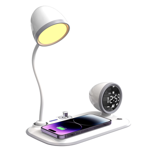 Estación de carga inalámbrica rápida multifuncional al mejor precio, lámpara de mesa 3 en 1, luz de escritorio Led, cargador inalámbrico magnético - Product Image 2