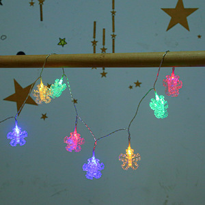 <strong>Snowflake</strong> <strong>LED</strong> Photo Clips <strong>String</strong> Lights Battery Operated Fairy <strong>String</strong> Lights with Clips for Hanging Pictures Cards Artwork - Product Image 3