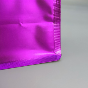 Thiết kế màu tím bề mặt sáng tùy chỉnh in đứng lên Túi Túi đứng lên túi dây kéo kỹ thuật số rõ ràng đứng lên túi - Product Image 5