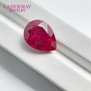 #5 Red Lab <strong>Ruby</strong> Gemstones 3X4mm to 13X18mm Pear Shape Synthetic <strong>Ruby</strong> Lab Grown <strong>Ruby</strong> Minor Cracks and Inclusions - Product Image 2