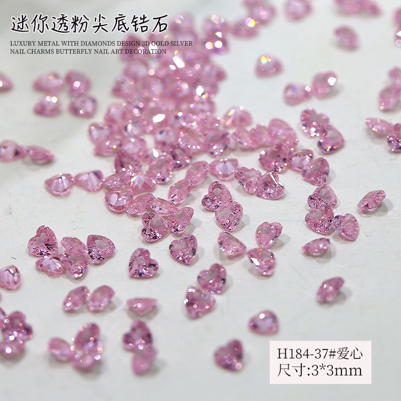 H184-37#Love 3*3mm 50Piece