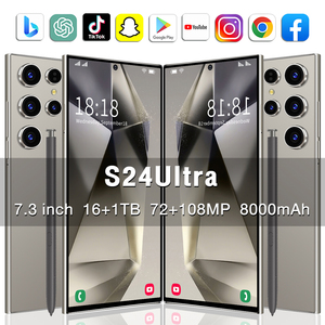 2025新デザインAmambo S24 Ultra AIスマートフォン4K LEDディスプレイ108MPデカコア英語フランススペイン語 - Product Image 5