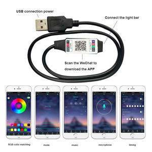 BT Music RGB Controller PCBA DC5-24V Mini Smart Light Strip Controller-Modul für 5050 3528 RGB LED-Streifen band - Product Image 5