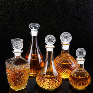 2025热卖750毫升酒瓶玻璃酒瓶套装空威士忌酒杯酒瓶 - Product Image 3