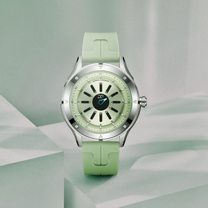 <strong>Daniel</strong> Gorman Gravity 5.0 Sci-Fi Shell Round Sand Star Track Magnetic Hour Hand Silicone Strap Pin Buckle Watch