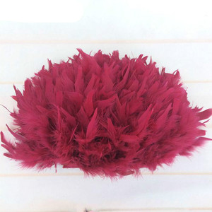 Dây ruy băng viền lông vũ Thổ Nhĩ Kỳ thủ công màu trắng dùng cho may vá, trang trí váy cưới & tua rua trang trí trên băng dính cho quần áo & đồ trang trí - Product Image 3