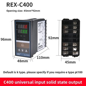 Thông minh xrkc điều khiển tự động độ chính xác cao cảm biến nhiệt độ ABS vuông loại REX-C400 OEM bảy đoạn hiển thị 1C - Product Image 6