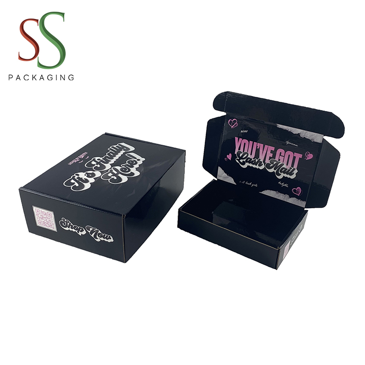 Moq 20ชิ้นกล่องกระดาษลูกฟูกบรรจุภัณฑ์อีคอมเมิร์ซพร้อมโลโก้จัดส่งทางไปรษณีย์กล่องของขวัญ - Product Image 1