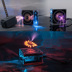 ลำโพง Music Tesla Coil,ลำโพงไร้สายแบบสัมผัสไร้สายเครื่องกำเนิดคลื่นสี่เหลี่ยมแบบประกายไฟ - Product Image 2