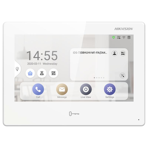 Hik 7-Inch WIFI Video <strong>Intercom</strong> Monitor DS-KH9310-WTE1 All-In-One Indoor Station for <strong>Building</strong> Biometric Access Control - Product Image 1