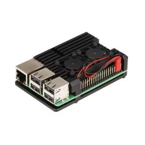<strong>Raspberry</strong> <strong>Pi</strong> 4/<strong>3</strong> Aluminum <strong>Case</strong> with Dual Cooling Fan Metal Shell Black Enclosure for RPI <strong>Raspberry</strong> <strong>Pi</strong> 4B/3B/3B+ - Product Image 2