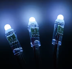 12 мм RGB Пиксельная точка струнная лампа Программируемый светодиод для наружного использования WS2801 Пластиковый корпус для ландшафтного применения красивые огни - Product Image 5