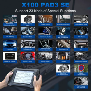 Xtool X100 Pad3 Pro strumenti di programmazione chiave strumenti di scansione bidirezionale con 31 servizi di diagnostica completa per auto con Kc501 tutte le chiavi perse
