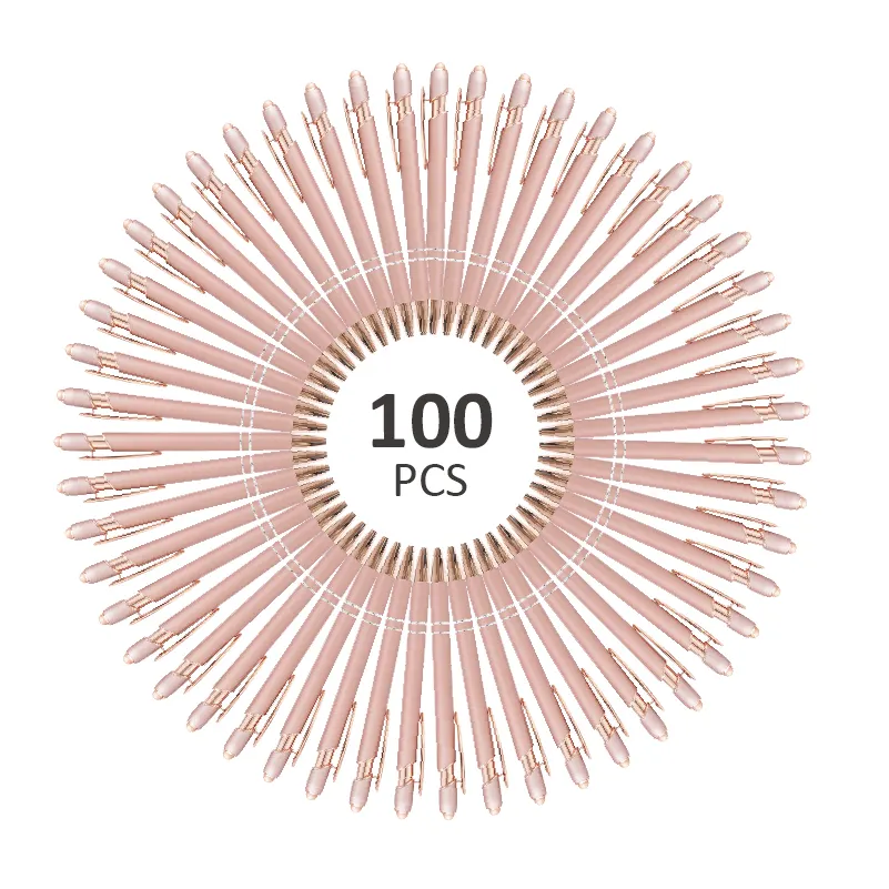 럭셔리 프로모션 베이지 볼펜 로즈 골드 핑크 광고 볼펜 터치 스크린 맞춤형 로고 인쇄가있는 알루미늄 금속 펜