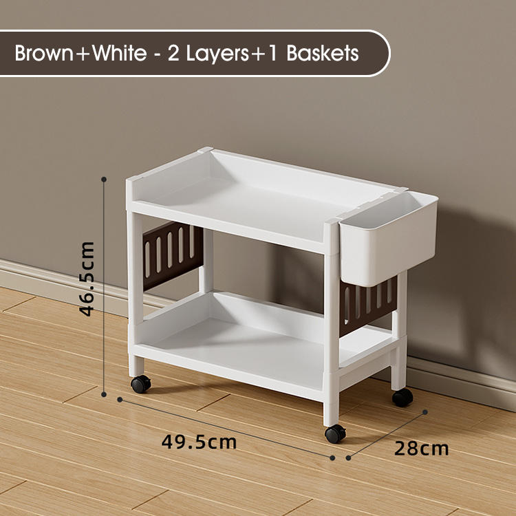 Brown+White-2 Layers+1 Baskets