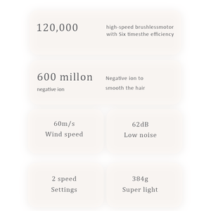 120000 vòng/phút Tốc Độ Cao Không Chổi Than Tóc Công Cụ Thổi Máy Sấy Bàn Chải Thiết Lập Không Khí Bọc Styler Salon Không Khí Nóng Bàn Chải 1400W Máy Sấy Tóc - Product Image 3