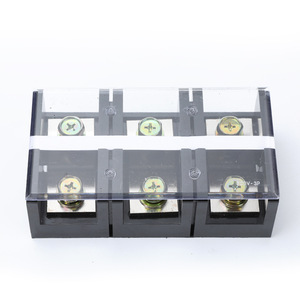 Bloque de terminales de alimentación de alta corriente de cobre de 400A Tira de cableado de caja de distribución fija de 3 bits - Product Image 1