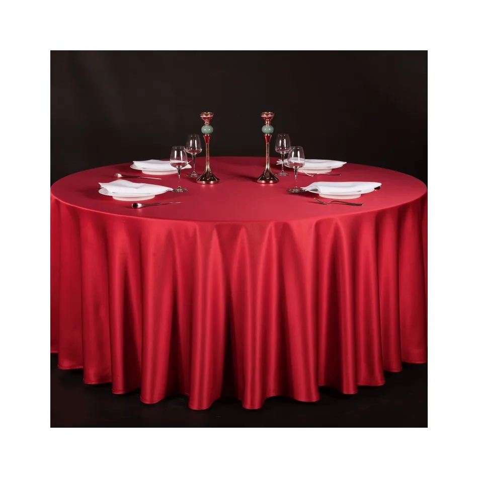 Toalha de mesa reversível dupla cor combinada personalizada lavável 132 '' sem costura de alta qualidade multiuso multifuncional
