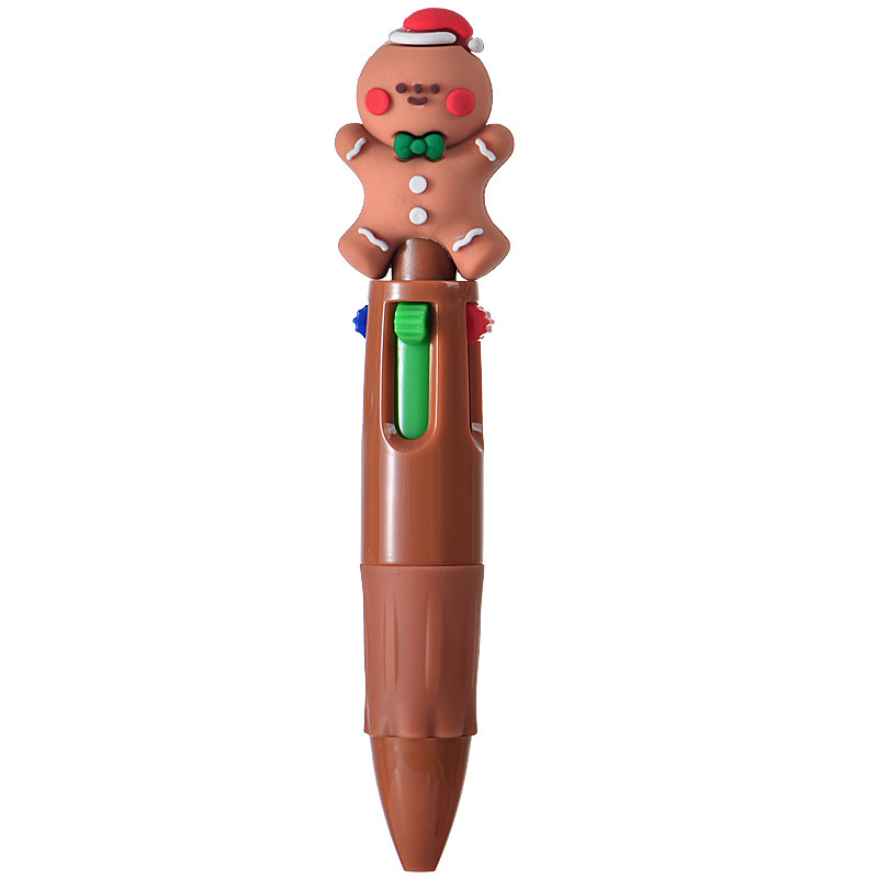 New coffee-colored christmas cookie man with hat-bullet-type 05