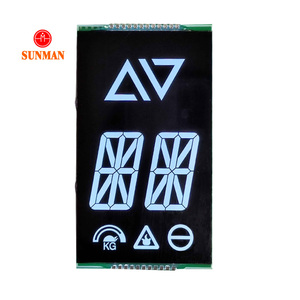 Benutzer definierte monochrome Stn Va <span class=keywords><strong>LCD</strong></span>-Bildschirm 7 10 <span class=keywords><strong>14</strong></span> 16-<span class=keywords><strong>Segment</strong></span>-<span class=keywords><strong>LCD</strong></span>-Anzeige für Aufzugs lift