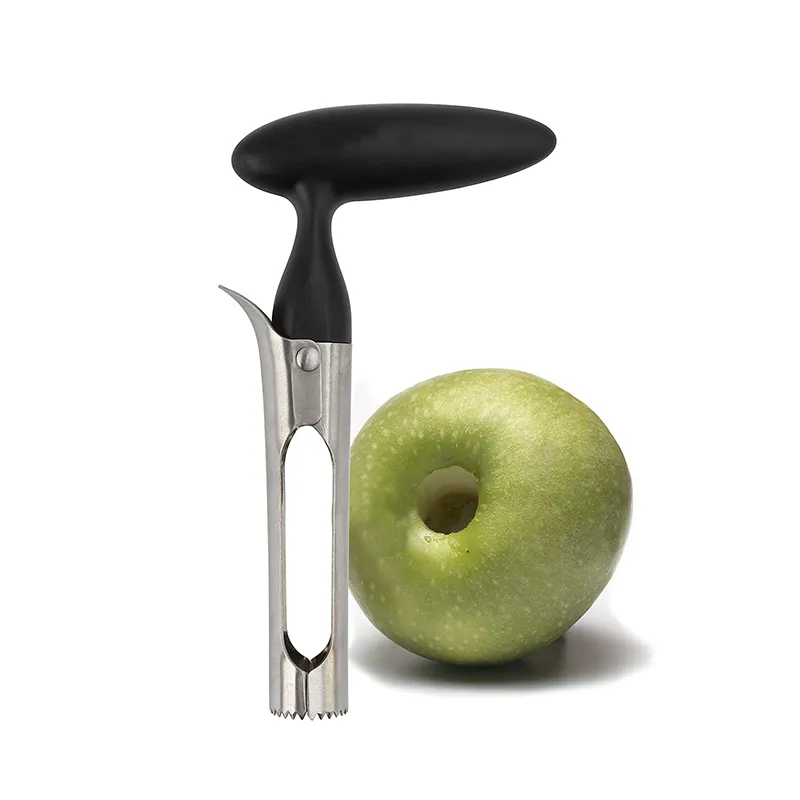 Apple Corer 도구-사용하기 쉬운 스테인레스 스틸 Apple Core 리무버-사과의 코어 및 구덩이 제거