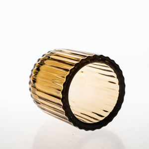 ขวดเทียนแก้วหนาไม่ซ้ําใคร Borosilicate ขนาด 8 ออนซ์พร้อมฝาปิดในขวดเดี่ยวจํานวนมากพร้อมฝาปิดไม้ก๊อก - Product Image 3