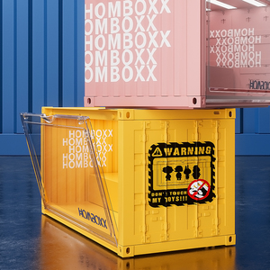 New Container Design 2 Layers Display <strong>Box</strong> Plastic <strong>Toy</strong> Storage <strong>Box</strong> with Light - Product Image 1