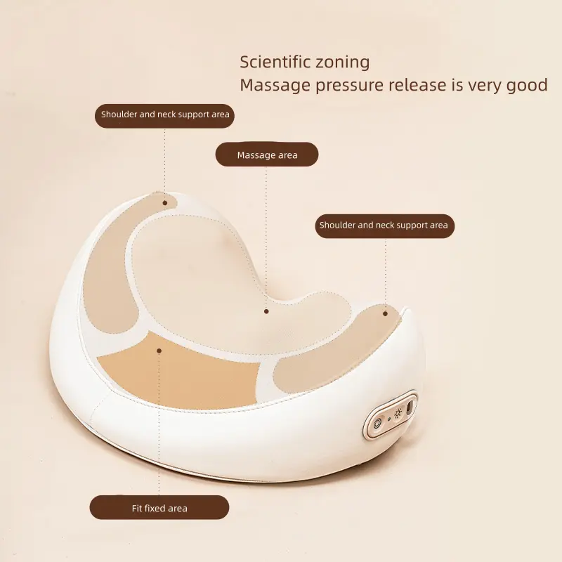 Nouvelle tendance pétrissage Rechargeable Intelligent Portable Vibration multifonction épaule dos cou Massage oreiller