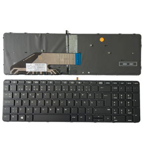 惠普PROBOOK 450 G4 455 G4 470 G4 650 G4键盘新品，框架瑞典/芬兰布局，背光笔记本电脑键盘swo/FIN - Product Image 1
