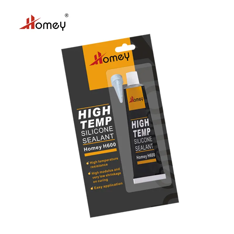 Homey в продаже с одной стороны уксусная высокая термостойкость Rtv силиконовый герметик