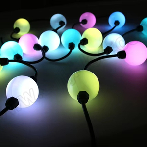 SHIJI <strong>LED</strong> 3D Video Curtain <strong>String</strong> Rgb <strong>LED</strong> Ball Lights DJ <strong>DMX</strong> Stage Light Strip Lighting - Product Image 6