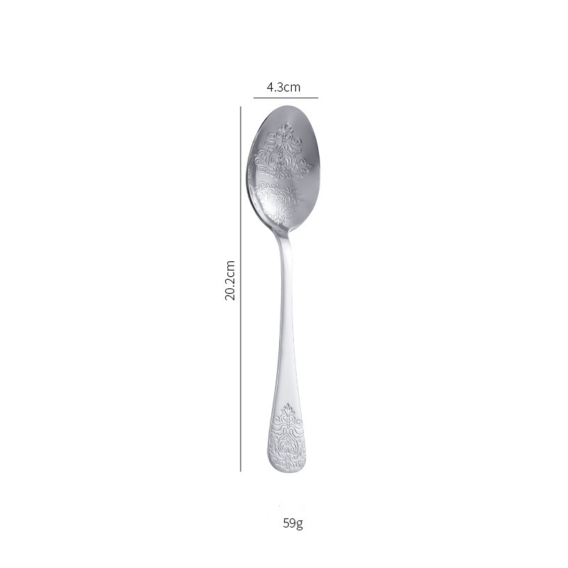 Silver dining spoon