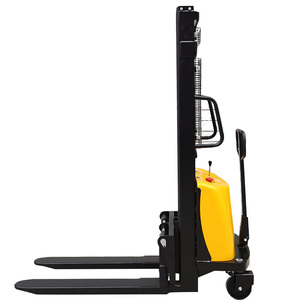 Light Weight Electric Lift Hand <strong>Push</strong> <strong>Stacker</strong> 1 Ton 1.5 Ton 2 Ton Semi Electric Pallet <strong>Stacker</strong> Crane Apilador Electrico - Product Image 2