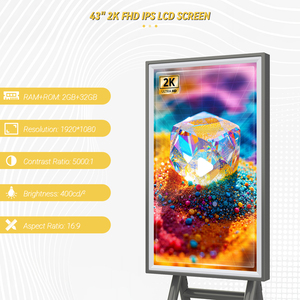 Portable Android <strong>LCD</strong> <strong>Display</strong> for Restaurants Retail Stores Self-Service Mobile Menu Board Remote <strong>Control</strong> IP65 for Elevators OEM - Product Image 6