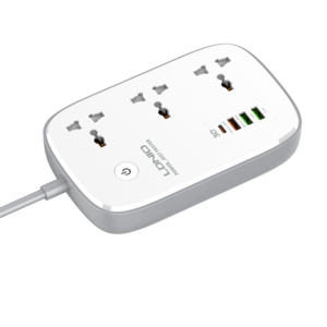 批发LDNIO SCW3451英国美国欧盟插头通用电源板usb-c无线智能应用控制图雅电源板扩展插座