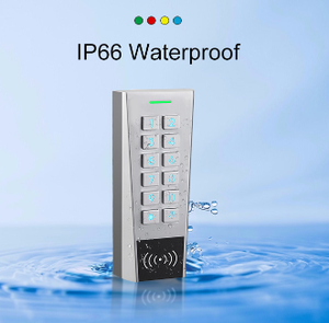 Stand-Alone impermeabile 2 relè di controllo di accesso 12 ~ 28V AC/DC 13.56MHz scheda di frequenza PIN tastierino lettore due porte di controllo di accesso - Product Image 3